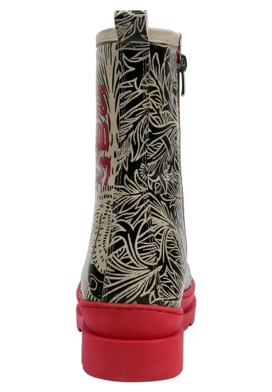 Women Vegan Leather Black Zipper Long Boots - Good Boy Design - 