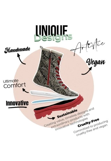 Women Vegan Leather Black Zipper Long Boots - Good Boy Design - 