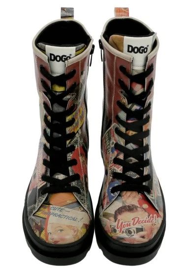 Women Vegan Leather Multicolor Long Boots - You Decide Design - 