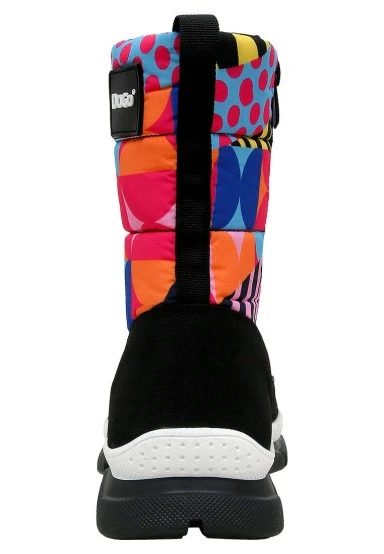 Women Vegan Multicolor Boots - Color Blast Design - 