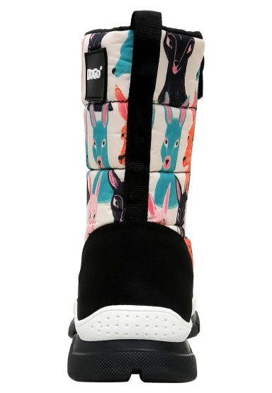 Women Vegan Multicolor Boots - Sharpened Mind Design - 