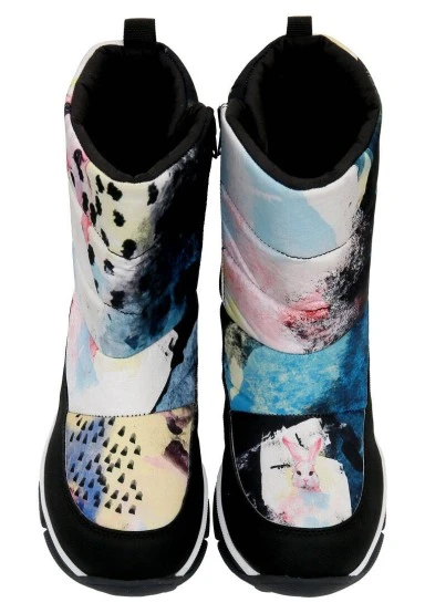 Women Vegan Multicolor Boots - Lapin Muse Design - 