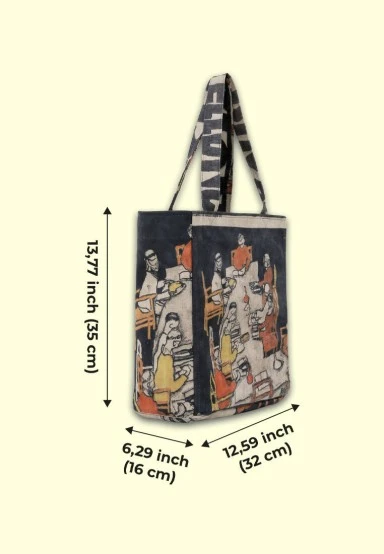 Women Vegan Multicolor Large Tote Bag - Supper Design - 