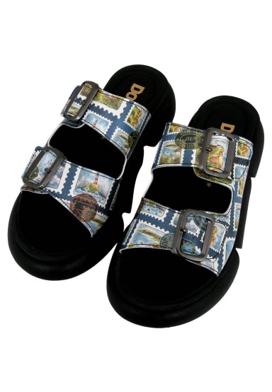 Dogo - Women Vegan Multicolor Slippers - Scottish Highlands Design