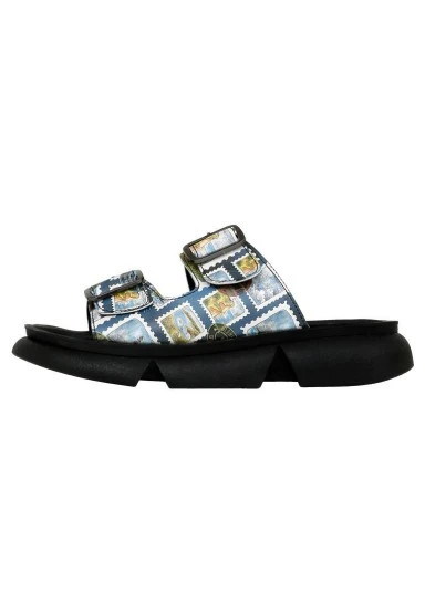 Women Vegan Multicolor Slippers - Scottish Highlands Design - 