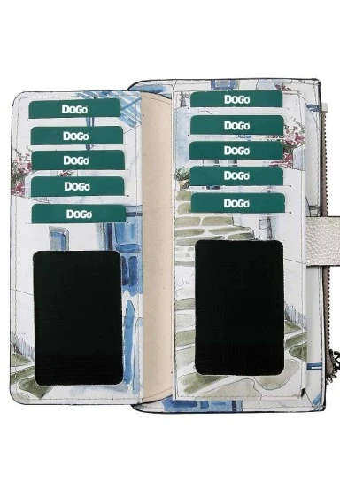 Women White Wallet - Paperflower Design - 