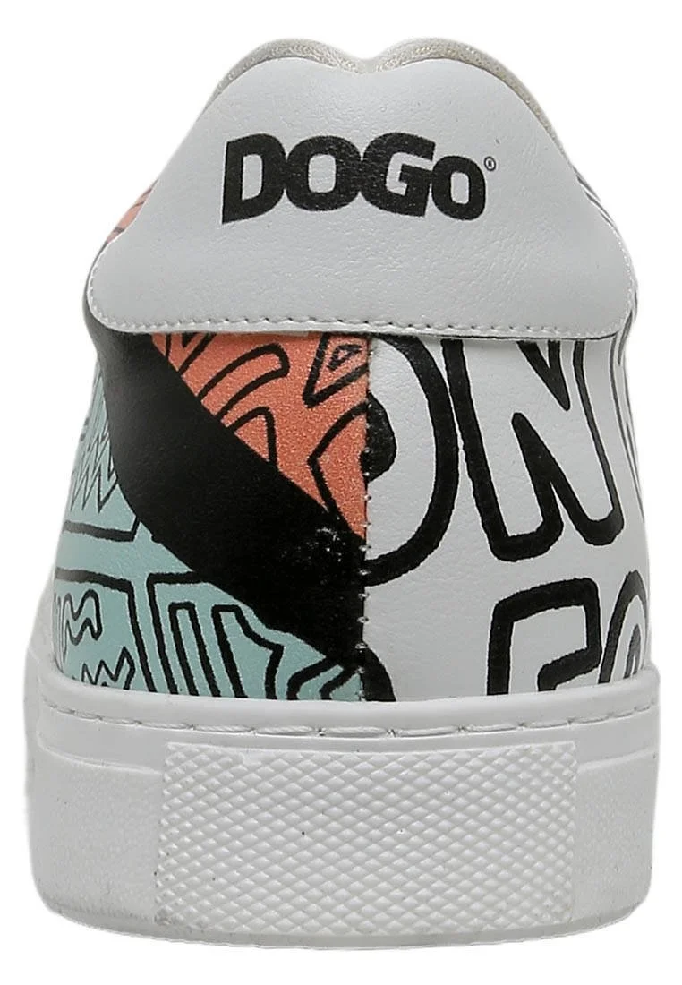 Best Buddies x Dogo Erkek Vegan Deri Beyaz Sneakers - The World Is You Tasarım