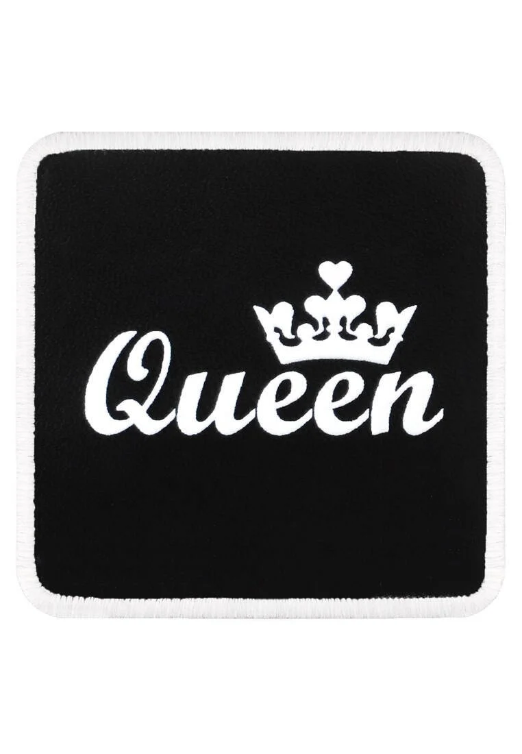 Unisex Black Removable Hat Patch- Queen Design