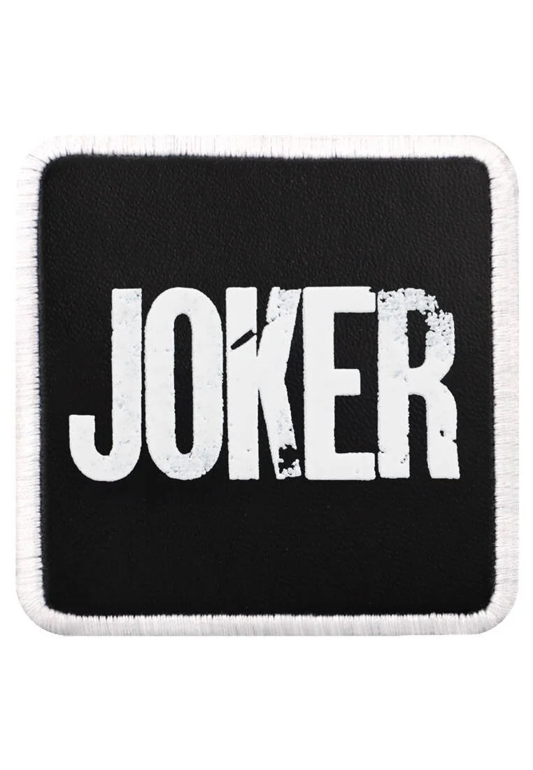 Unisex Black Removable Hat Patch- Joker Design