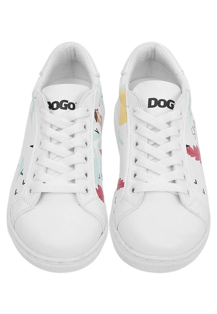 Çocuk Vegan Deri Beyaz Günlük Sneakers - State Of Bliss Tasarım