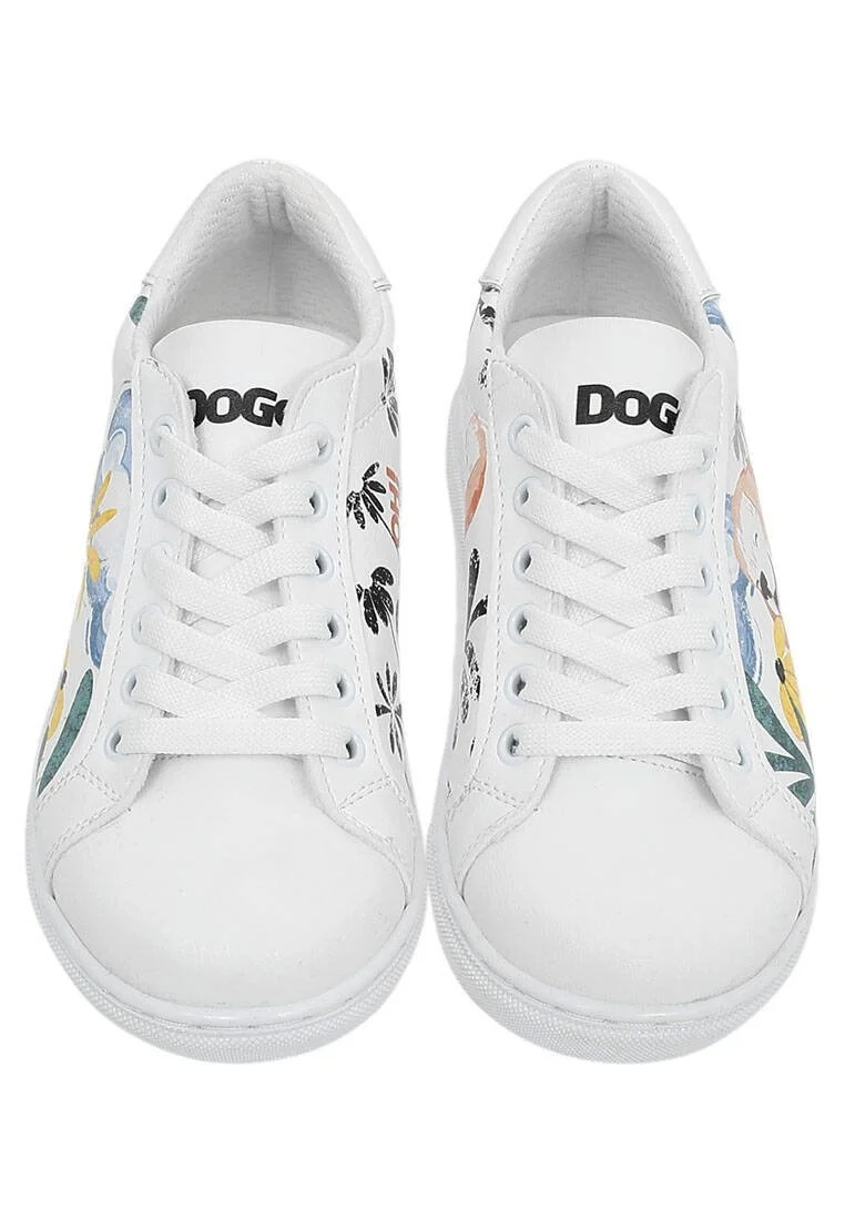 Çocuk Vegan Deri Beyaz Günlük Sneakers - Oh The Bliss Tasarım