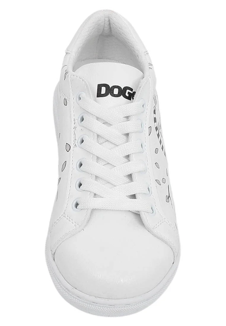 Çocuk Vegan Deri Beyaz Günlük Sneakers - Lemur Tasarım