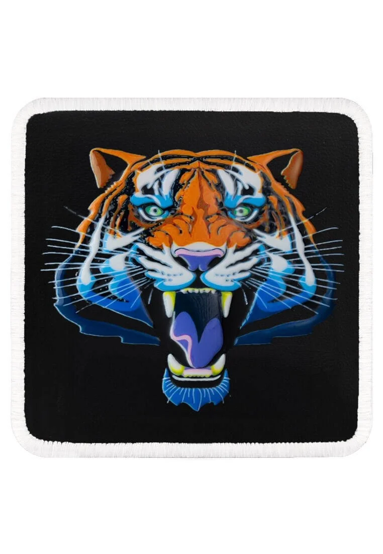 Unisex Çok Renkli Değiştirilebilir Şapka Sticker- Tiger 2 Tasarım