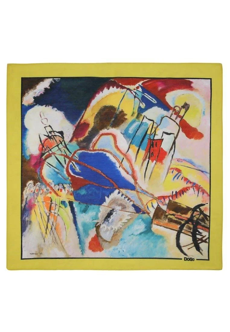 Çok Renkli Fular - Vasily Kandinsky Cannons Tasarım
