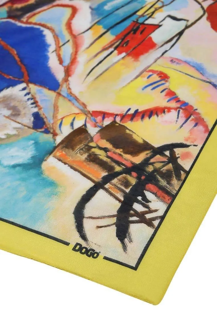 Çok Renkli Fular - Vasily Kandinsky Cannons Tasarım