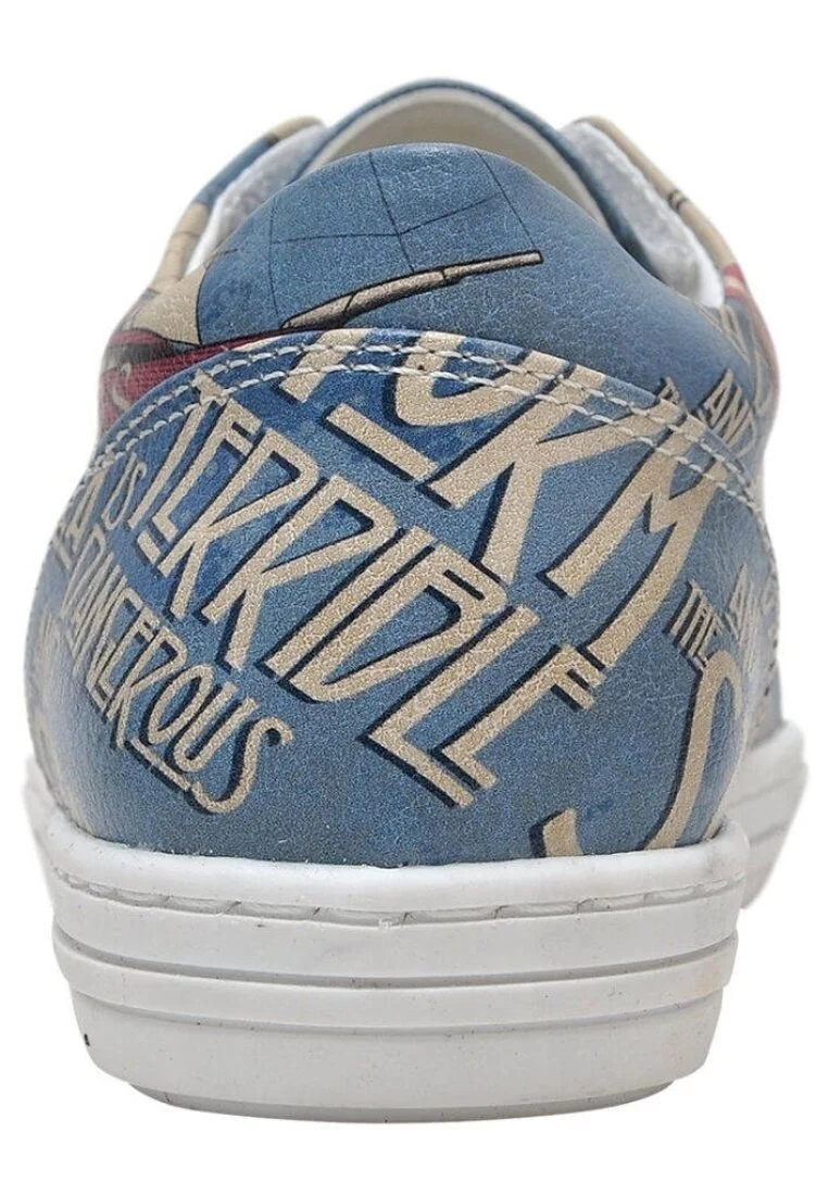 Enfants Cuir Vegan Bleu Foncé Baskets à Enfiler - The Sailor Motif
