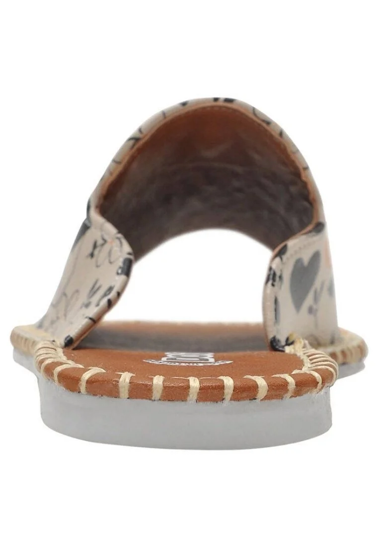 Enfants Cuir Vegan Beige Sandales - Go Home Motif