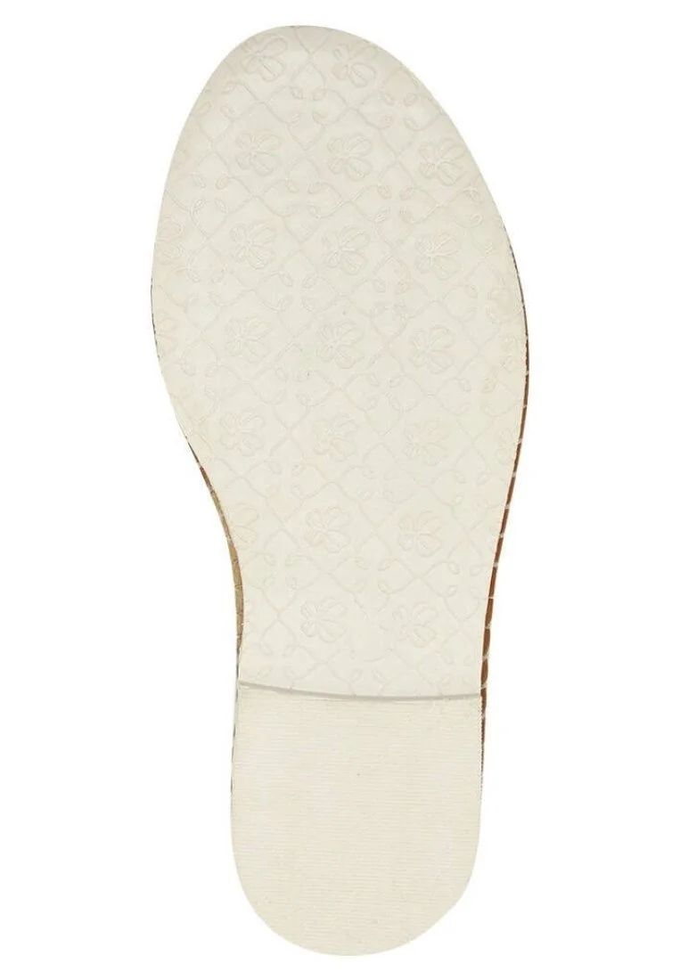 Enfants Cuir Vegan Beige Sandales - Go Home Motif