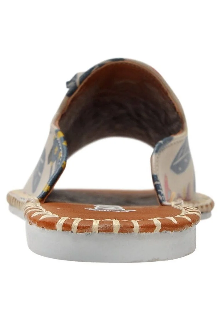 Enfants Cuir Vegan Beige Sandales - For Girl Motif