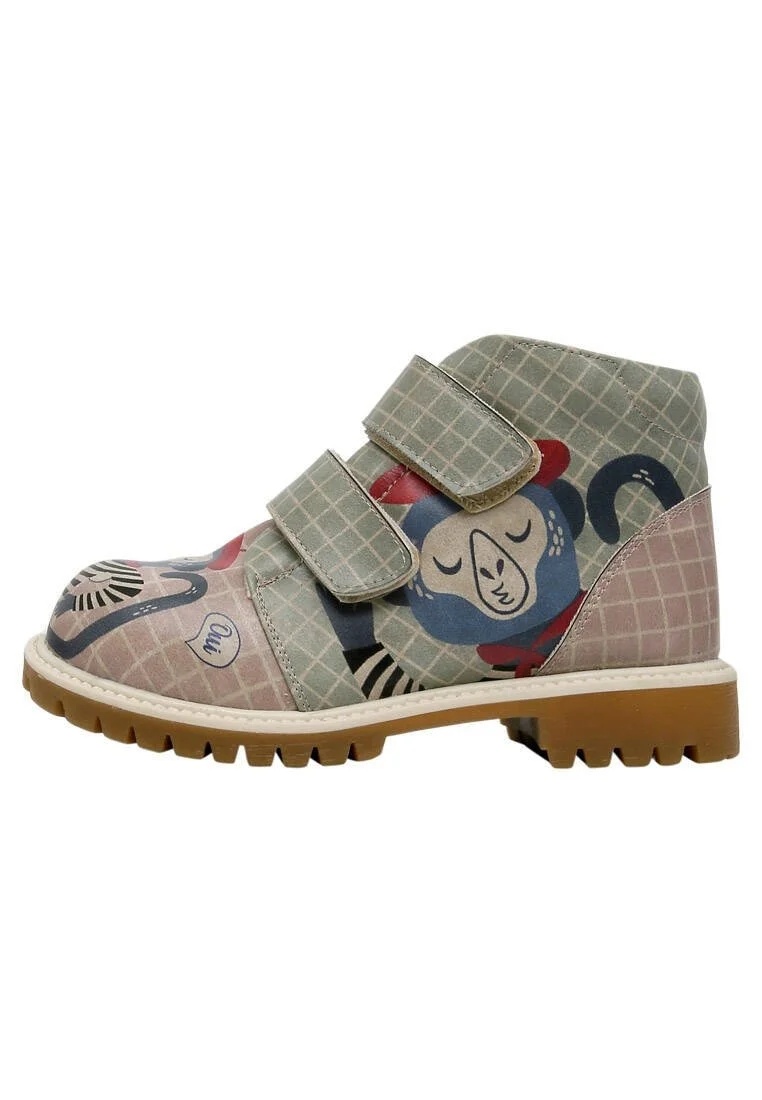 Enfants Cuir Vegan Multicolore Bottes - Bonjour Mon Chéri Motif