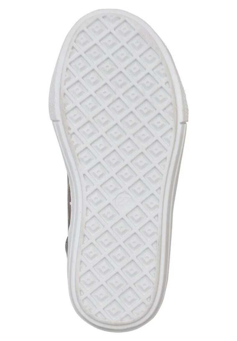Enfants Cuir Vegan Noir Baskets à Enfiler - Can't Find a Way Motif
