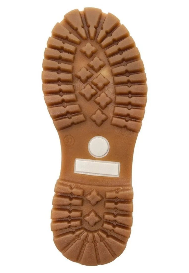 Enfants Cuir Vegan Noir Bottes - Owls Family Motif