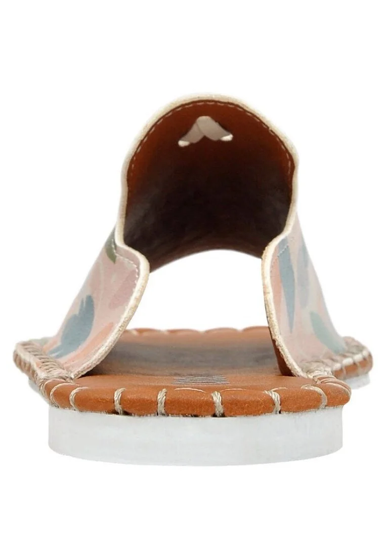 Enfants Cuir Vegan Rose Sandales - Summer breeze Motif