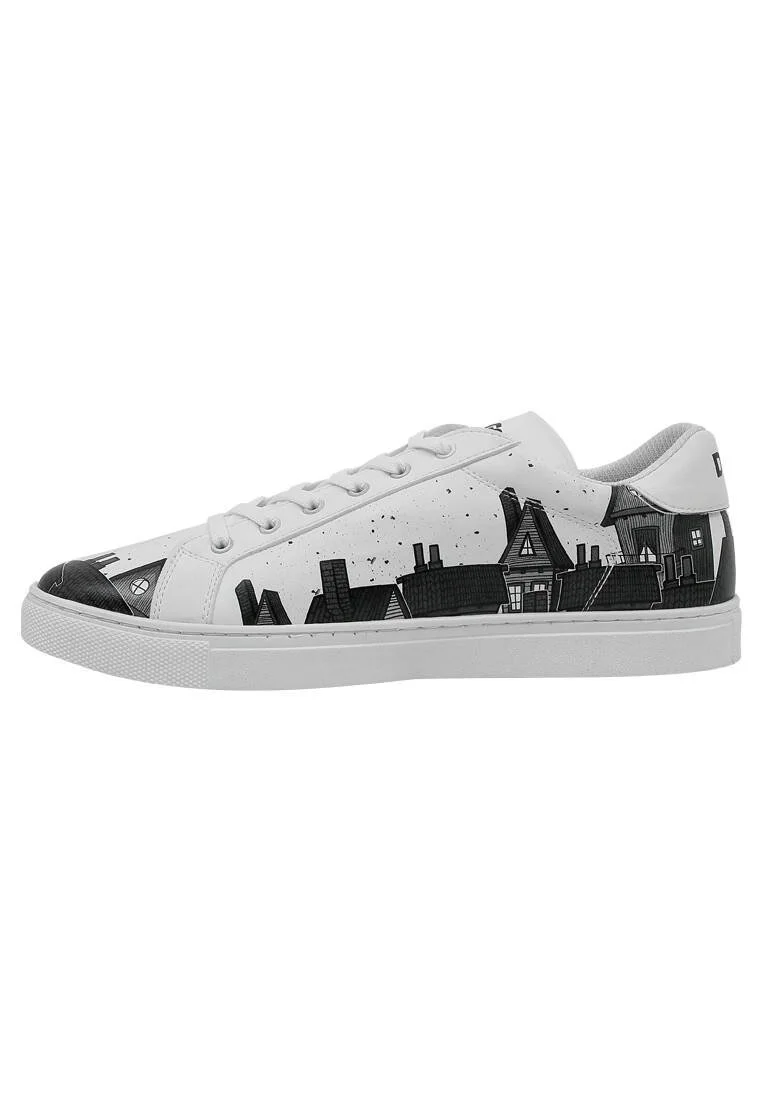 Erkek Vegan Deri Beyaz Sneakers - Night Lovers Tasarım
