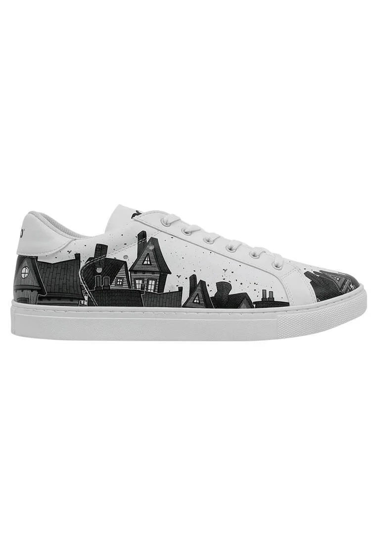Erkek Vegan Deri Beyaz Sneakers - Night Lovers Tasarım