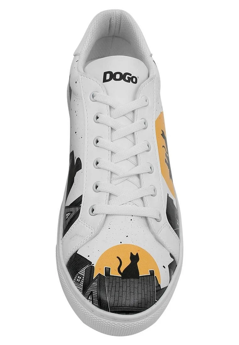 Erkek Vegan Deri Beyaz Sneakers - Night Lovers Tasarım