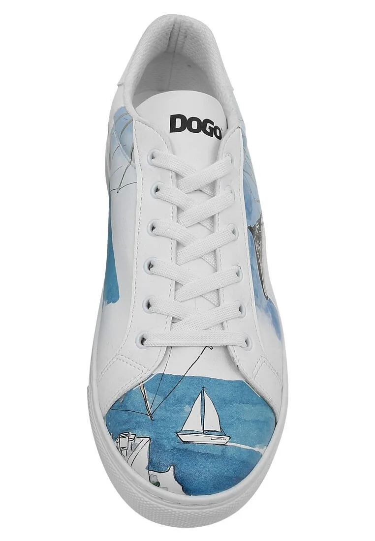 Erkek Vegan Deri Beyaz Sneakers - Meet me Halfway Tasarım