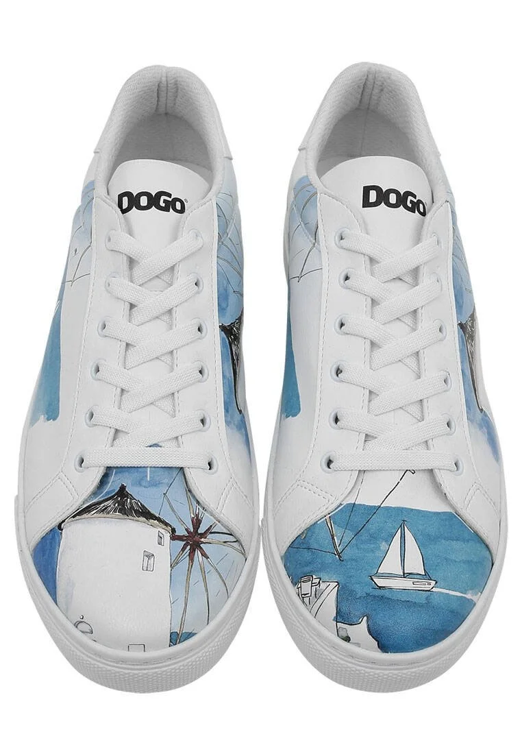 Erkek Vegan Deri Beyaz Sneakers - Meet me Halfway Tasarım