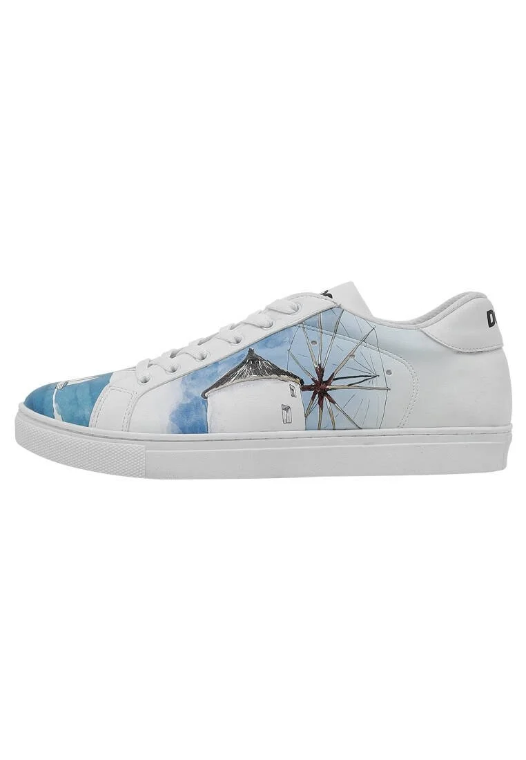 Erkek Vegan Deri Beyaz Sneakers - Meet me Halfway Tasarım