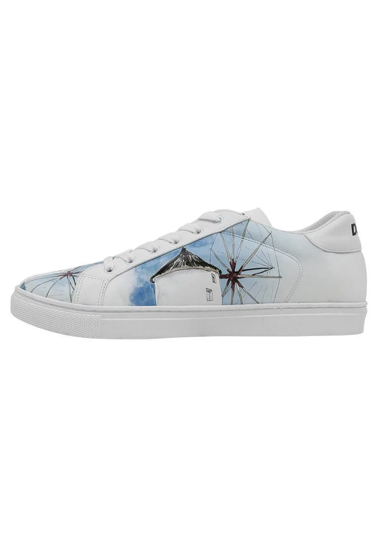 Erkek Vegan Deri Beyaz Sneakers - Meet me Halfway Tasarım