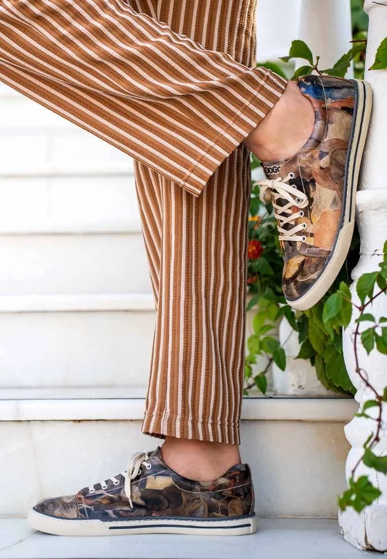 Erkek Vegan Deri Çok Renkli Sneakers - Be Still Tasarım