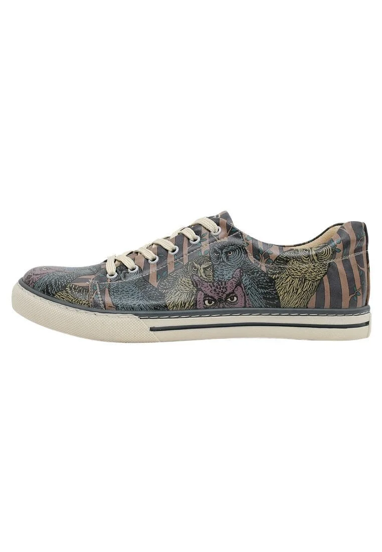 Erkek Vegan Deri Çok Renkli Günlük Sneakers - Ever Feel Like You're Being Watched Tasarım