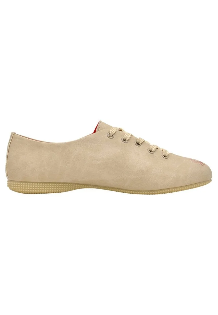 Femme Cuir Vegan Beige Baskets - Marilyn Monroe Motif
