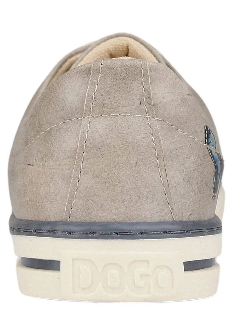 Femme Cuir Vegan Beige Baskets - Change is Good Motif