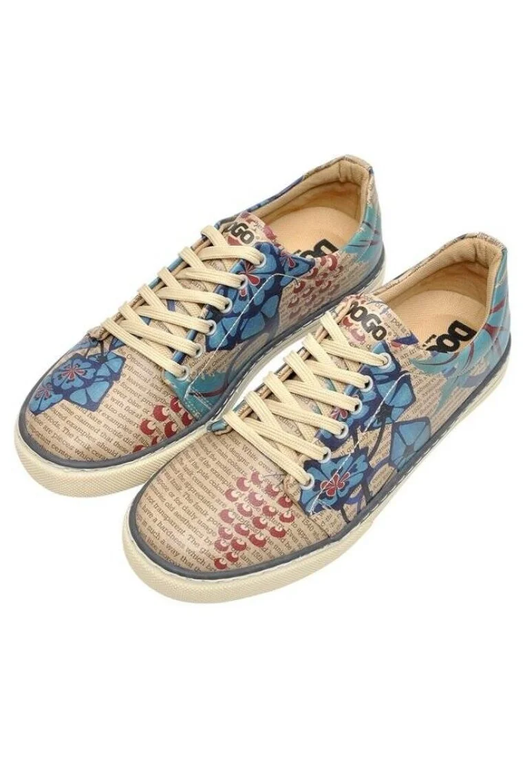 Femme Cuir Vegan Beige Baskets - Istanbul Oriental Motif