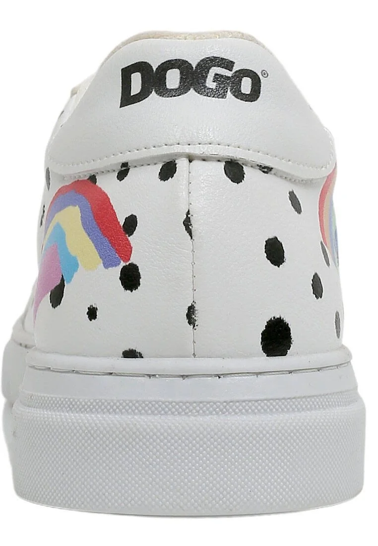 Femme Cuir Vegan Blanc Baskets - More Self Love Motif