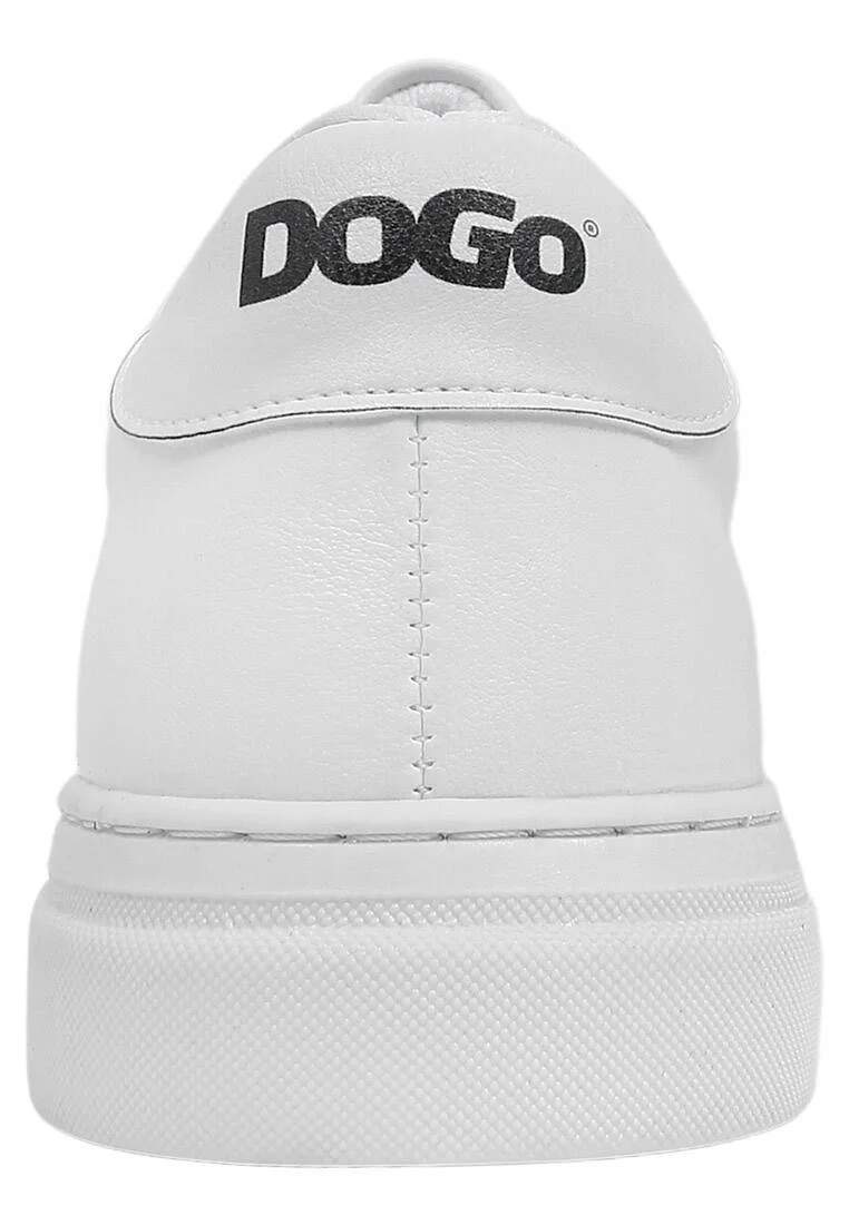 Femme Cuir Vegan Blanc Baskets - You, Me and the Sea Motif