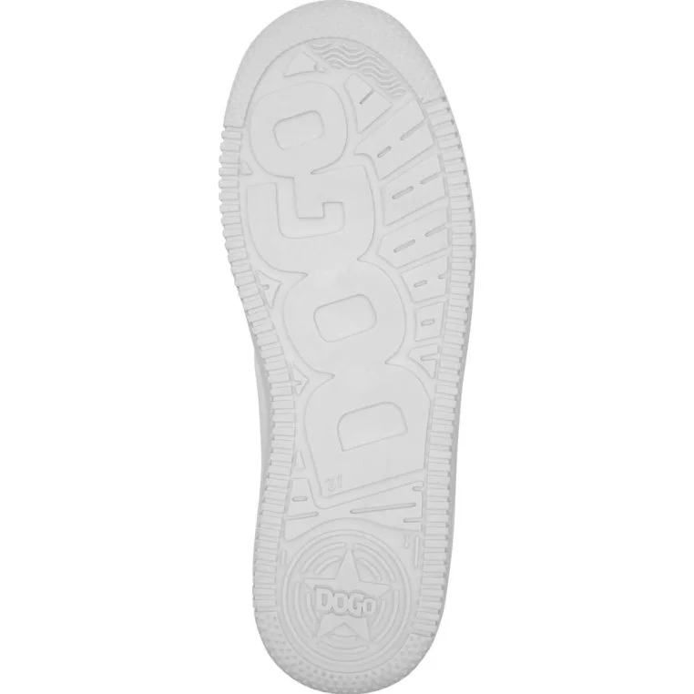 Femme Cuir Vegan Blanc Baskets - Daisy Stripes Motif