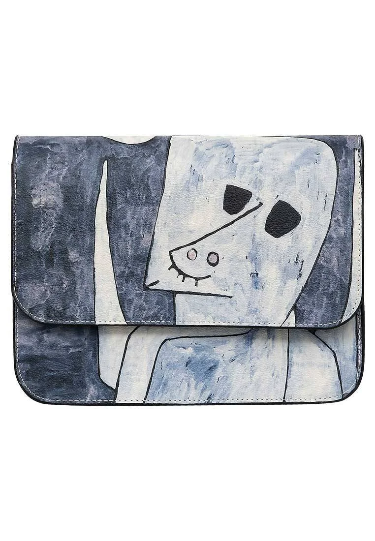 Femme Cuir Vegan Bleu Foncé Sac à Main - Boo Jo Motif