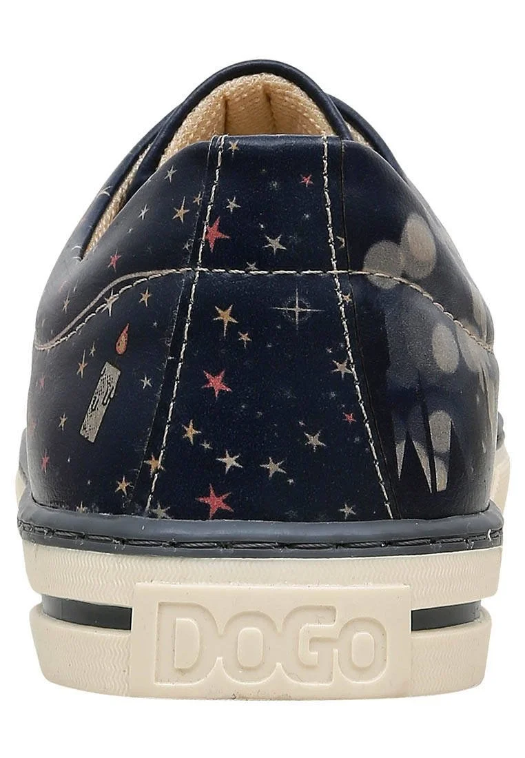Femme Cuir Vegan Bleu Foncé Baskets - Warner Bros Harry Potter Stay at Hogwarts Motif