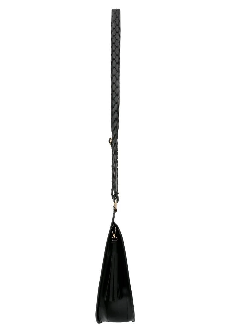 Femme Cuir Vegan Bleu Sac d'épaule - Free Spirit Motif