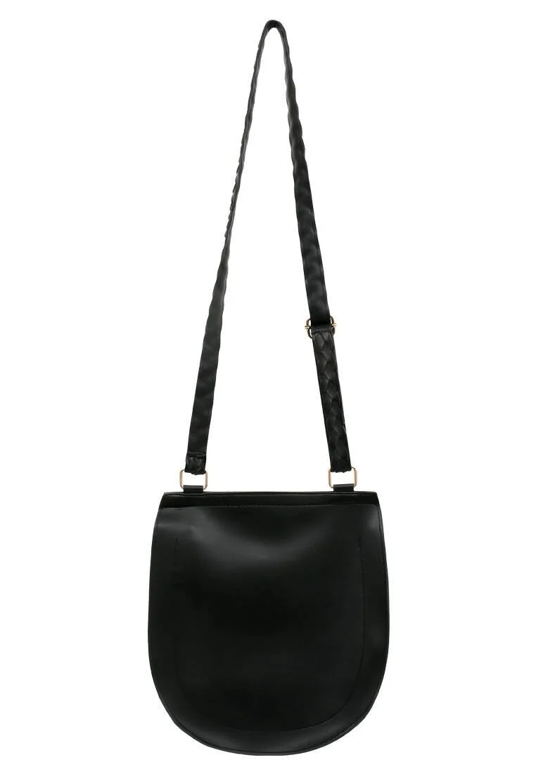 Femme Cuir Vegan Bleu Sac d'épaule - Free Spirit Motif