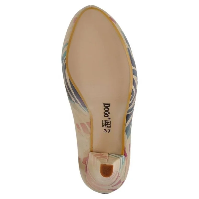 Femme Cuir Vegan Beige Bottes à Talons Hauts - Zebration Motif
