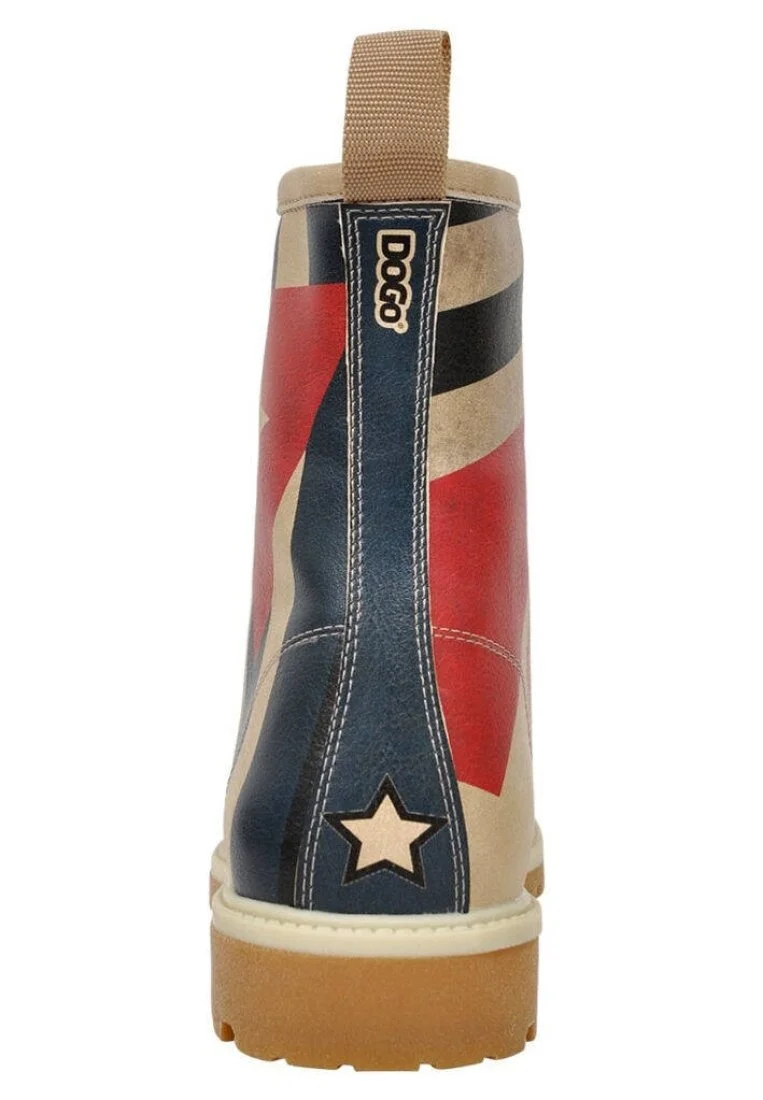 Femme Cuir Vegan Multicolore Bottes Longues - Hola Motif