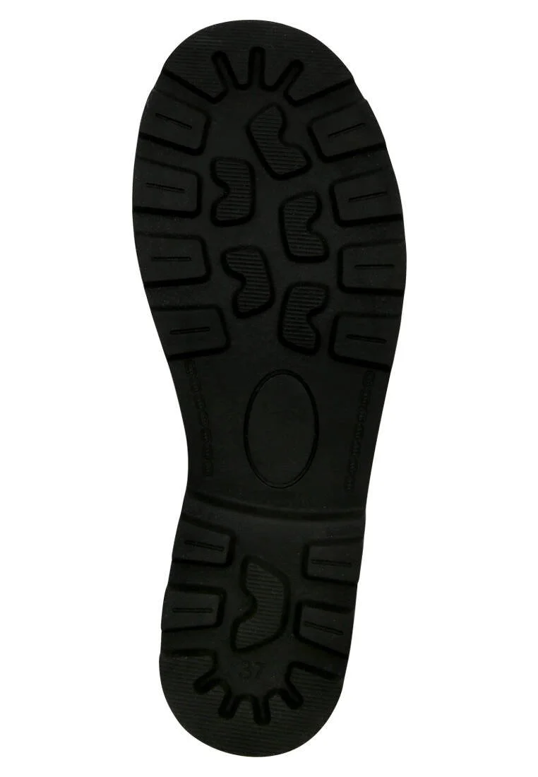 Femme Cuir Vegan Multicolore Bottes longues à glissière - Not Gangnam Motif