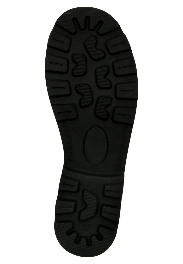 Femme Cuir Vegan Multicolore Bottes longues à glissière - Broadway Motif